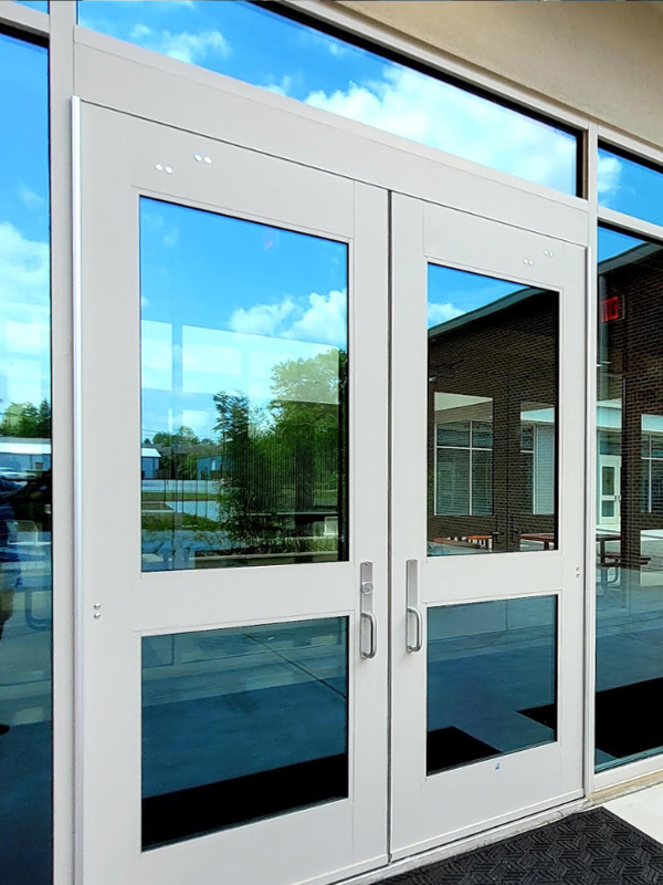 single commercial doors